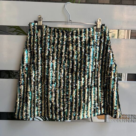 Tularosa Salvador Sequin Multicolor Mini Skirt Size S - Picture 3 of 8